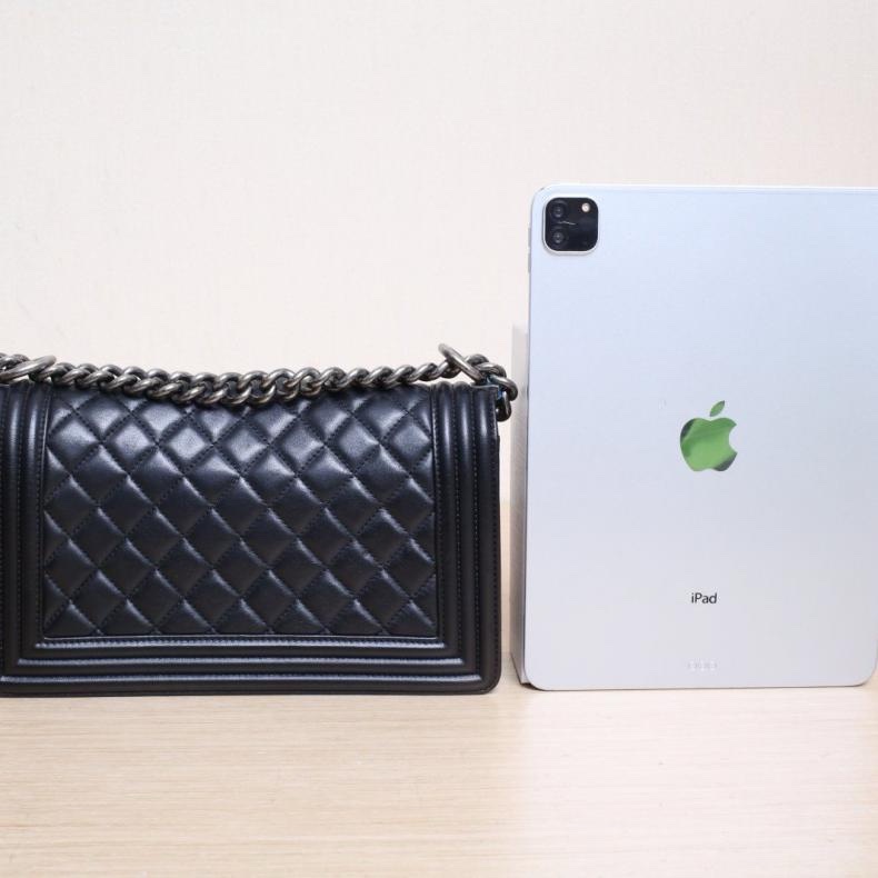 CHANEL(香奈兒) Leboy 中號 25cm 黑色  23開 銀扣 菱格紋-2