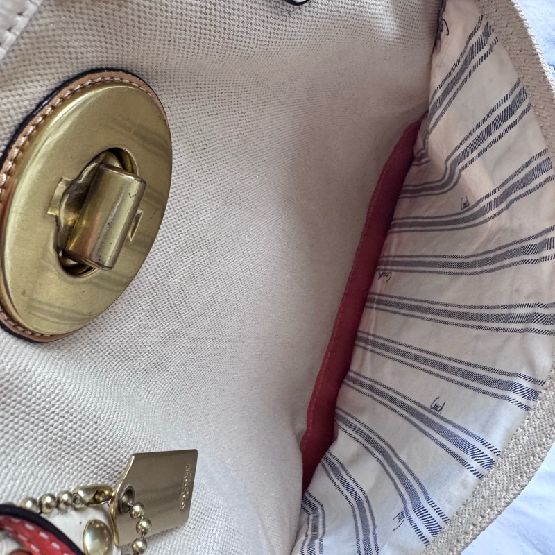 （售出）Coach 限量版 海灘帆布肩揹包-11