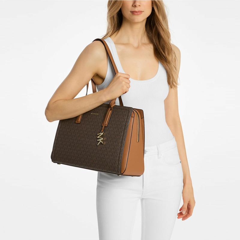Michael Kors - Laila Medium Brown Acorn Shoulder Bag - 30S5G9IT2B - BRN/ACORN-3