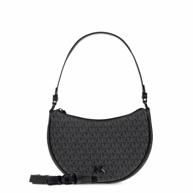 Michael Kors - Kayla Black Shoulder Bag - 32T5T8QU1B - BLACK-3