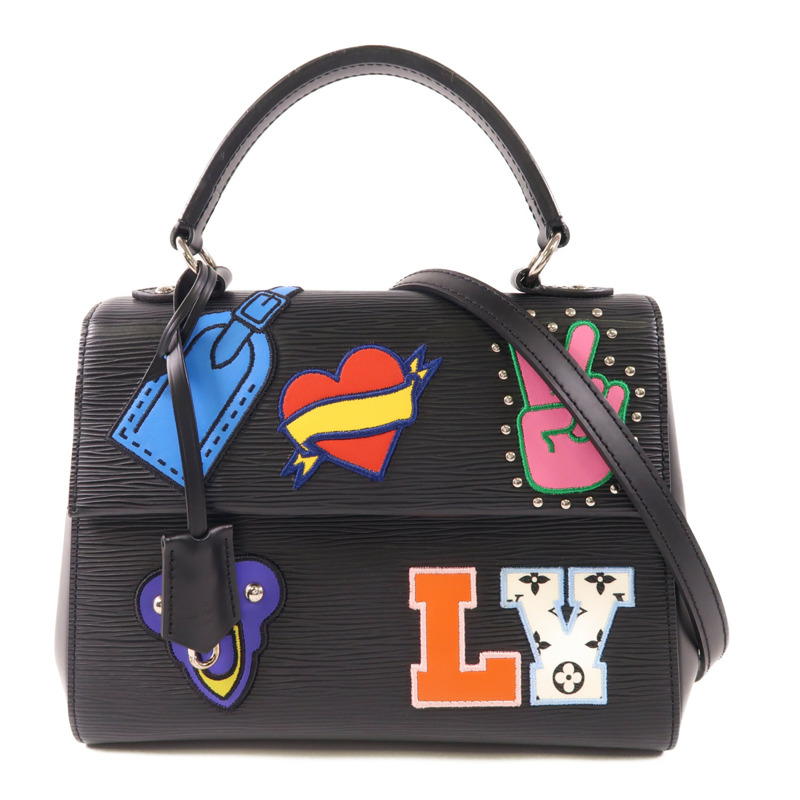LOUIS VUITTON Epi Cluny BB銀扣手挽肩背兩用袋-0