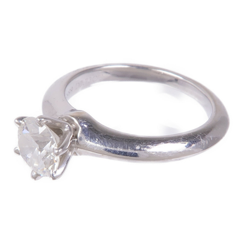 TIFFANY&CO PT950鉑金Diamond Ring鑽石戒指US#4-2