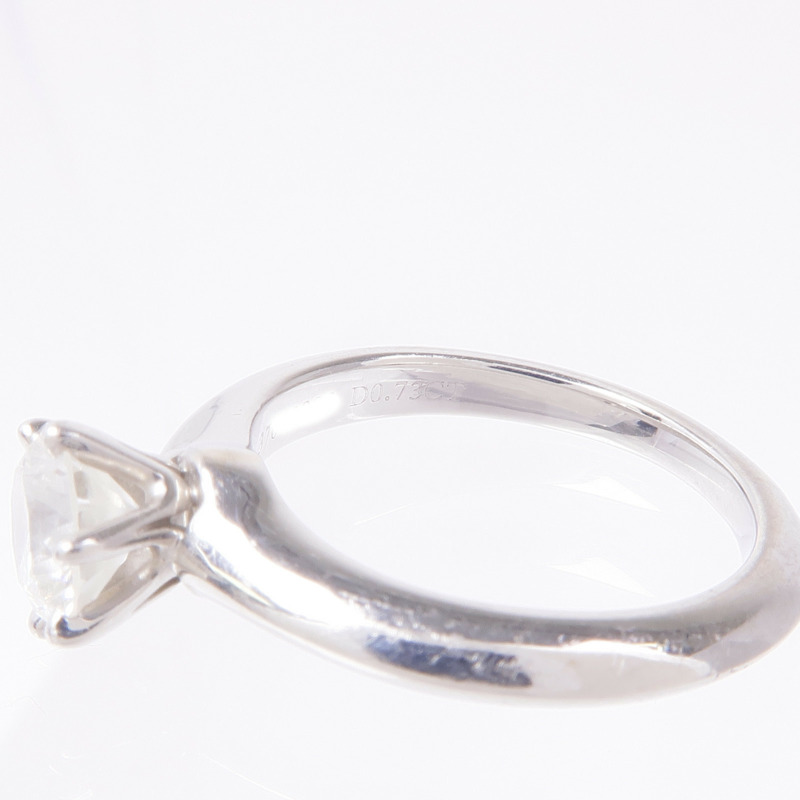 TIFFANY&CO PT950鉑金Diamond Ring鑽石戒指US#4-4