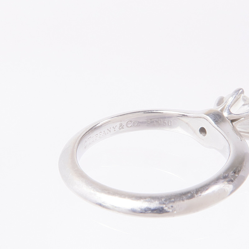 TIFFANY&CO PT950鉑金Diamond Ring鑽石戒指US#4-6