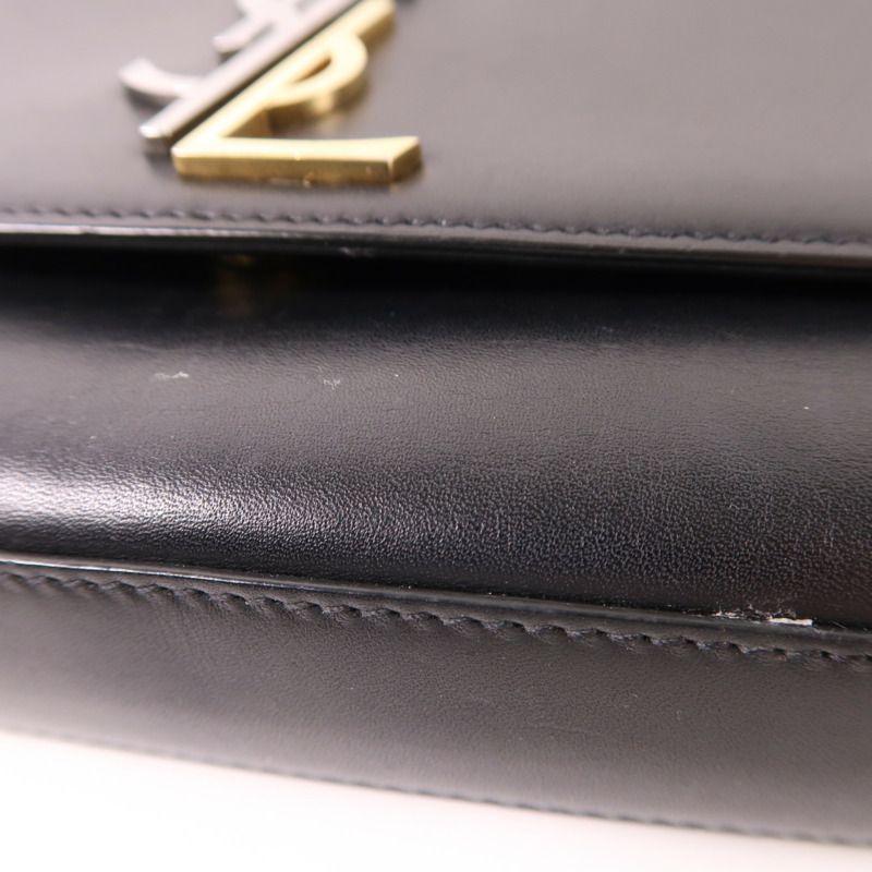 SAINT LAURENT 牛皮皮革Shoulder Bag金扣鏈帶肩背袋-15