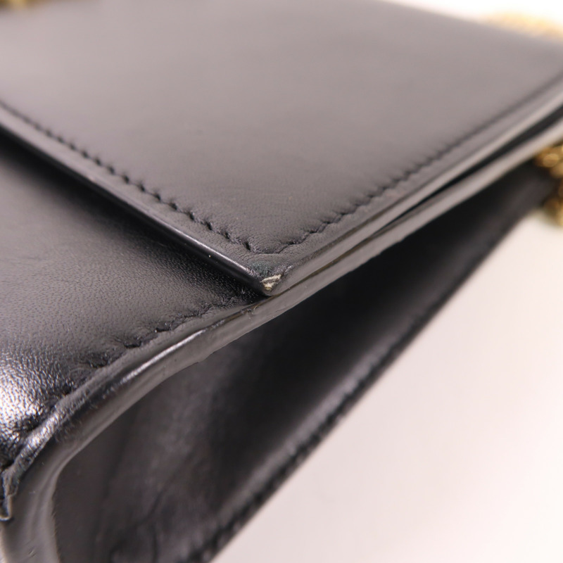 SAINT LAURENT 牛皮皮革Shoulder Bag金扣鏈帶肩背袋-17