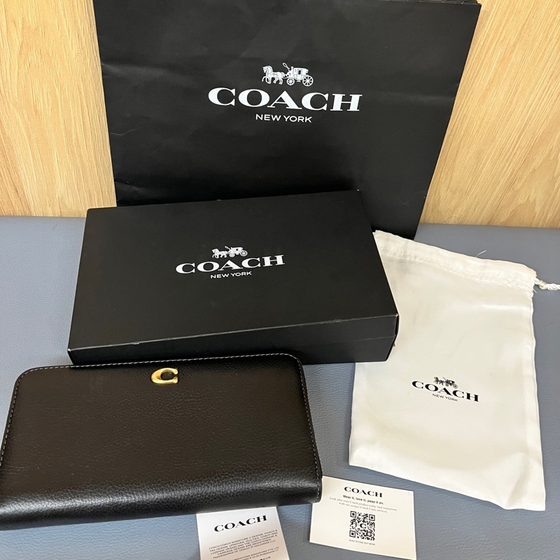 COACH-ACCODION拉鏈長夾-10