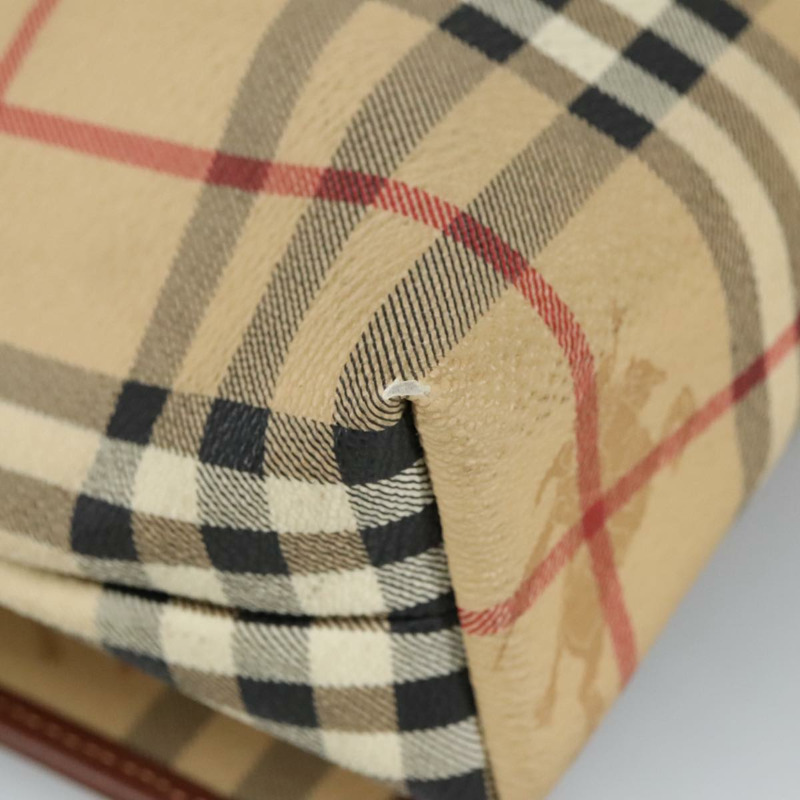 【日本直送】BURBERRY Nova 格紋肩背包 PVC 米色金色 正品 99330-15