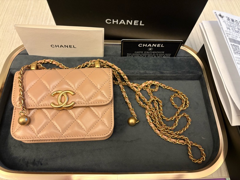 Chanel 21工坊系列 雙金球錢夾小包-0