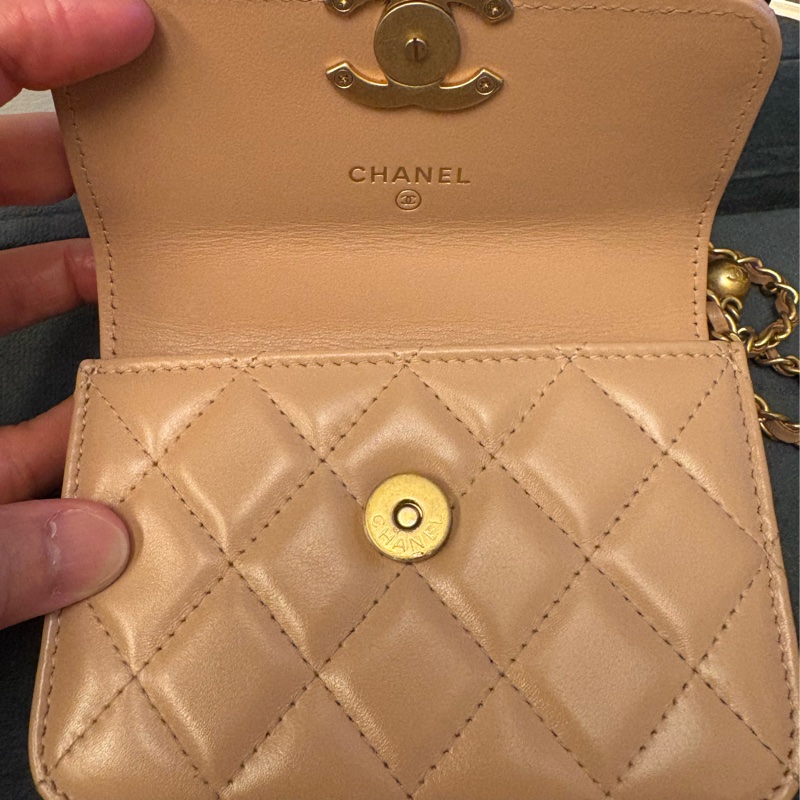Chanel 21工坊系列 雙金球錢夾小包-6