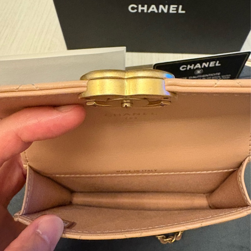 Chanel 21工坊系列 雙金球錢夾小包-7