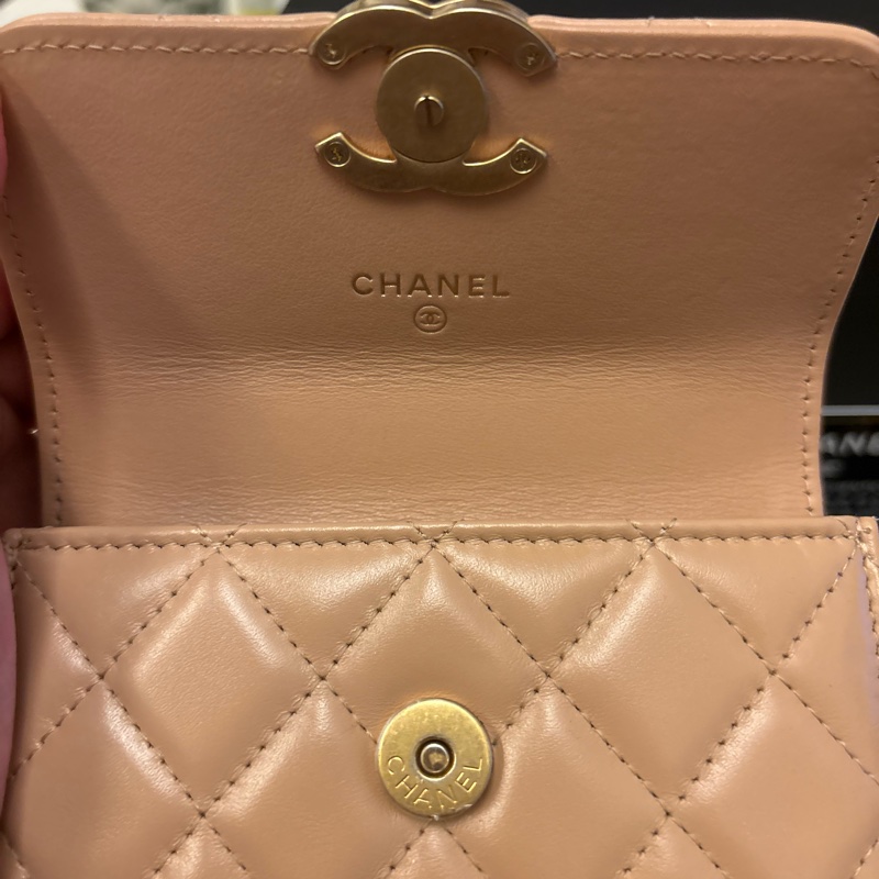 Chanel 21工坊系列 雙金球錢夾小包-10
