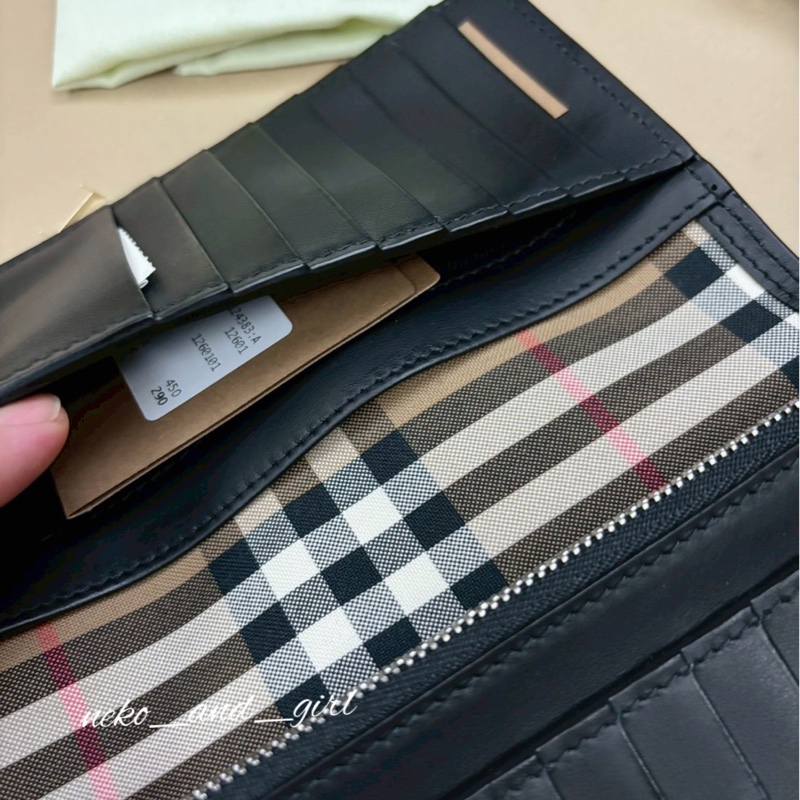 台灣現貨💕 Burberry 對開咖色長夾💓-4