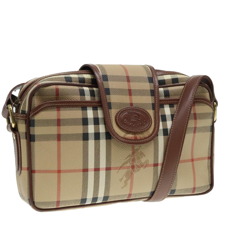 【日本直送】Burberrys Nova Check PVC 單肩包 米色金 正品 93955-0