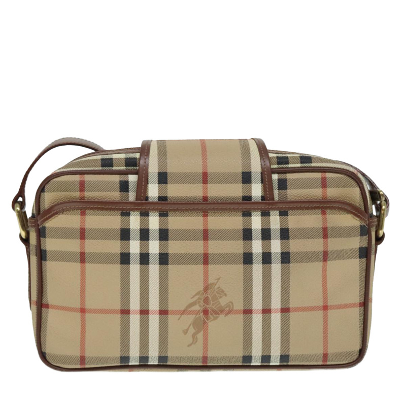 【日本直送】Burberrys Nova Check PVC 單肩包 米色金 正品 93955-1