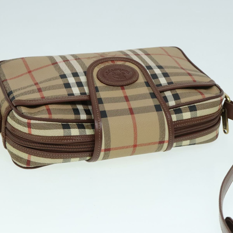 【日本直送】Burberrys Nova Check PVC 單肩包 米色金 正品 93955-5