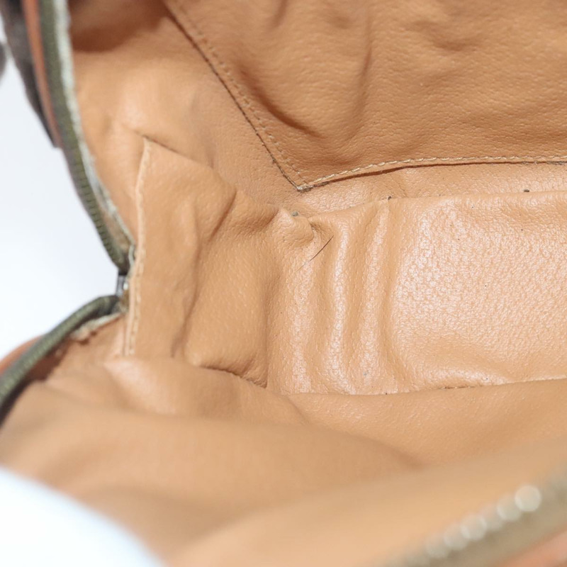 【日本直送】CELINE Macadam 帆布肩背包 PVC 皮革棕金色正品 93827-19