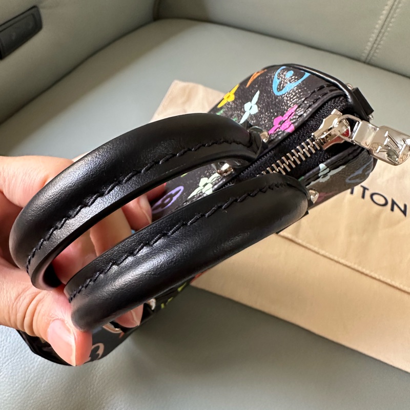 LV小黑三彩speedy nano 長16cm 寬7.5cm 高10cm全新專櫃票,-5