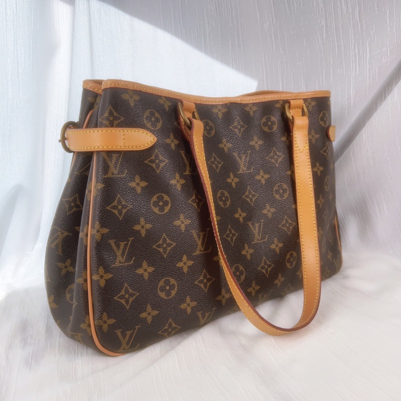 98新LV路易威登/Louis Vuitton中古老花橫版南瓜包-1