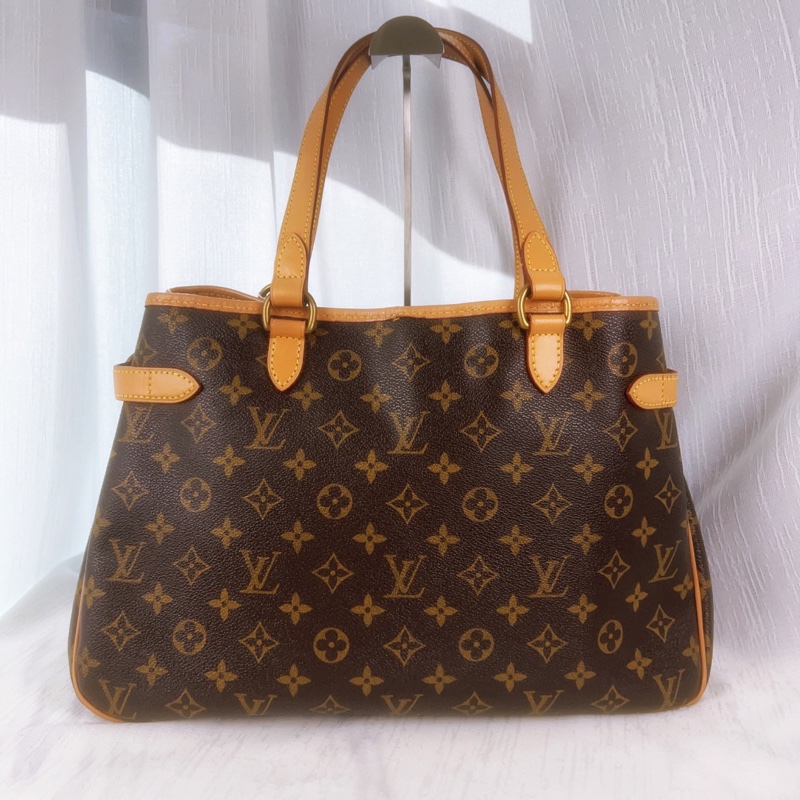 98新LV路易威登/Louis Vuitton中古老花橫版南瓜包-5