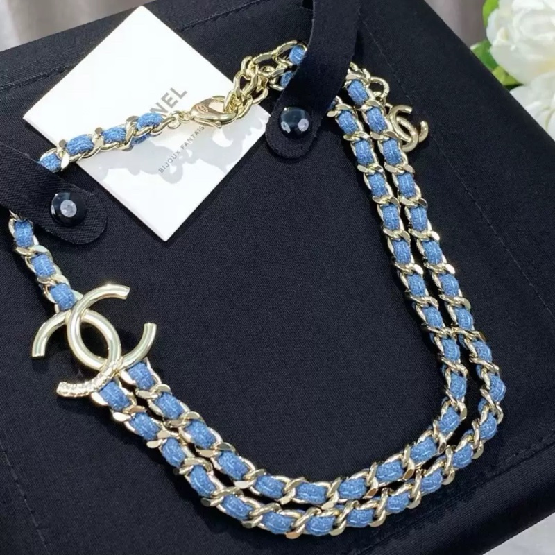 Chanel最新牛仔系列 雙鏈項鍊-0