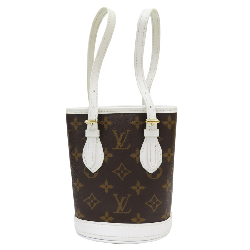 棕色 原花 帆布 Nano Bucket 两用包 (缺小袋)【LOUIS VUITTON LV 路易威登】 M81489-1