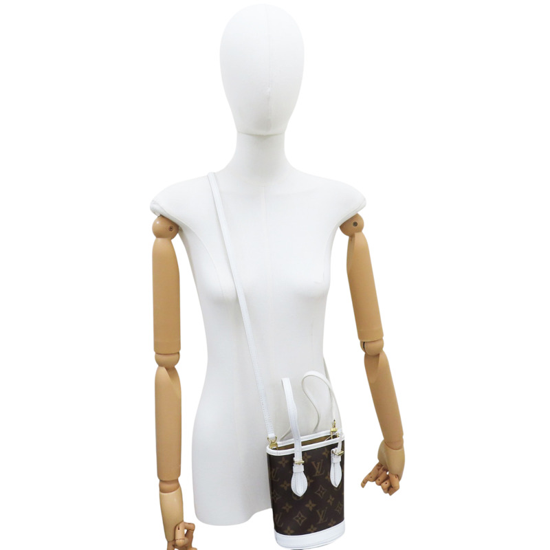 棕色 原花 帆布 Nano Bucket 两用包 (缺小袋)【LOUIS VUITTON LV 路易威登】 M81489-6