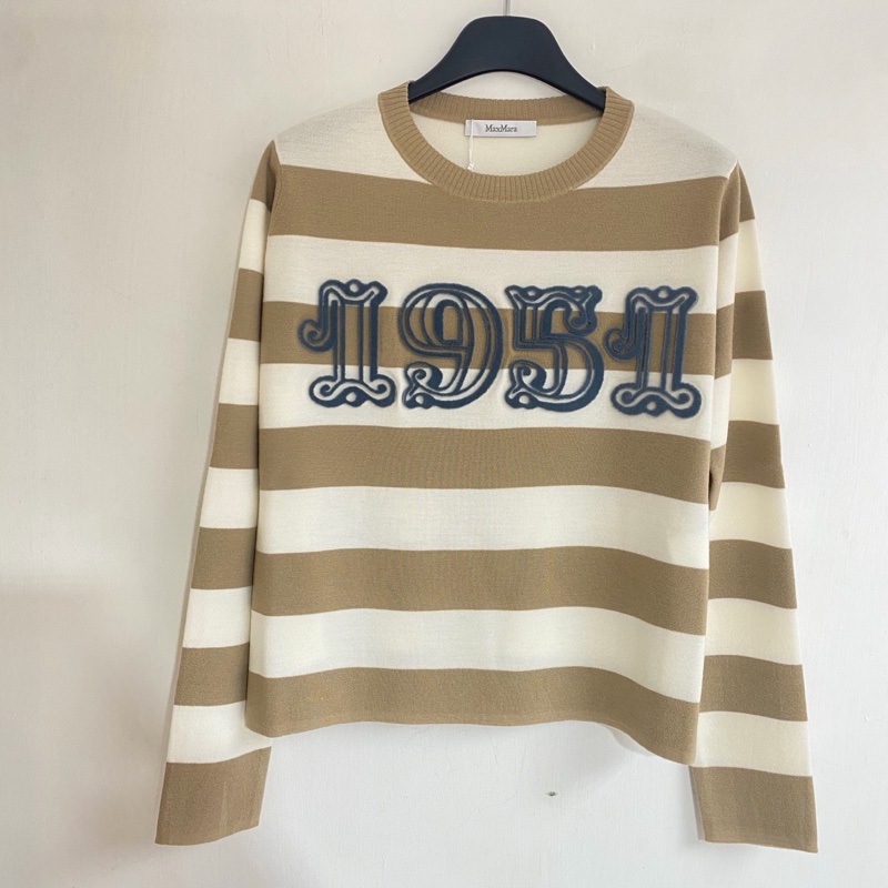 2025 新季 MaxMara-Viterbo 條紋 1961 毛衣 #XS M-4