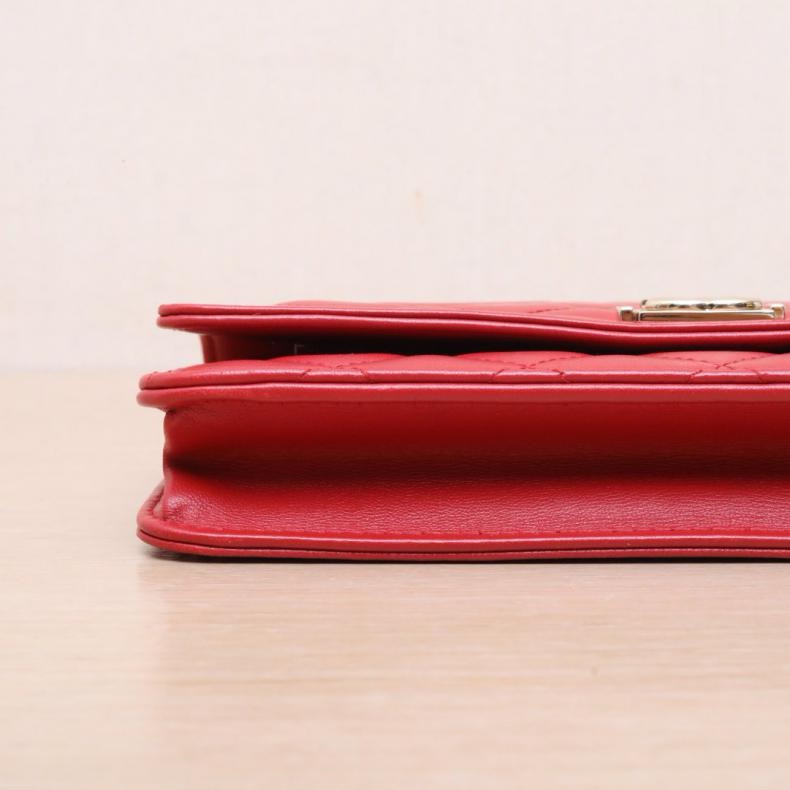 CHANEL(香奈兒) Leboy WOC 19cm 紅色 22開 金扣-3