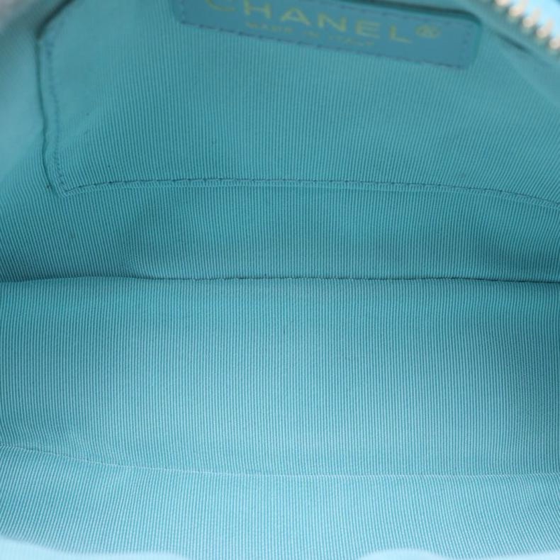 CHANEL(香奈兒) 薄荷綠 29開 金扣 季節款 雙層相機包 斜挎包-4