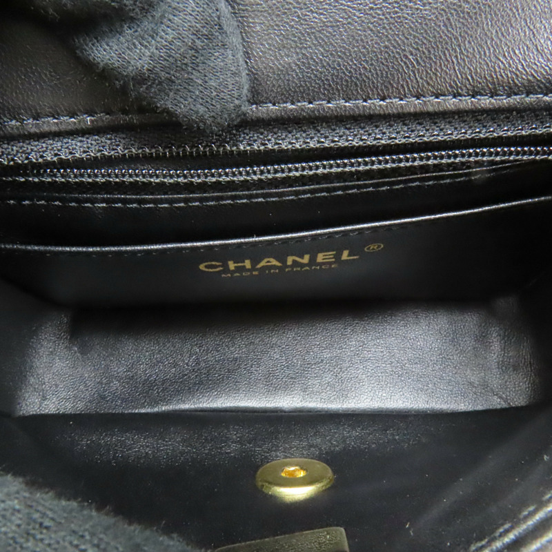 黑色 菱格紋 羊皮 鍊帶 肩背包【CHANEL 香奈兒】-4