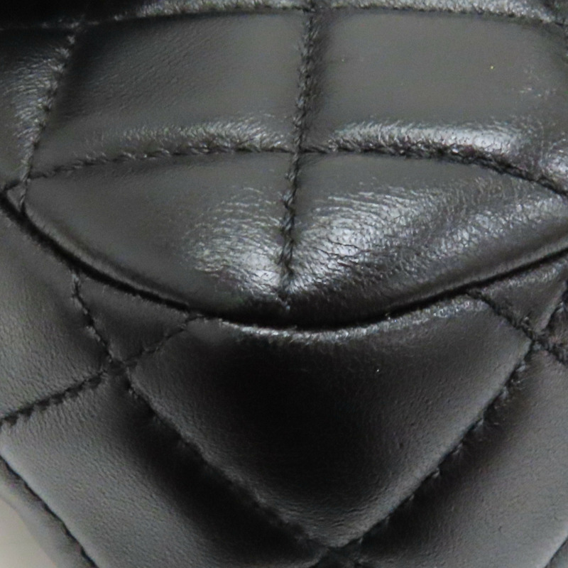 黑色 菱格紋 羊皮 鍊帶 肩背包【CHANEL 香奈兒】-9