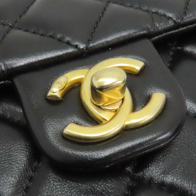 黑色 菱格紋 羊皮 鍊帶 肩背包【CHANEL 香奈兒】-16