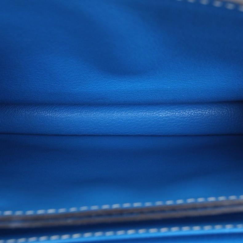 HERMES(愛馬仕) Roulis 豬鼻子 23 71法國藍 EC皮 T刻 金扣-4