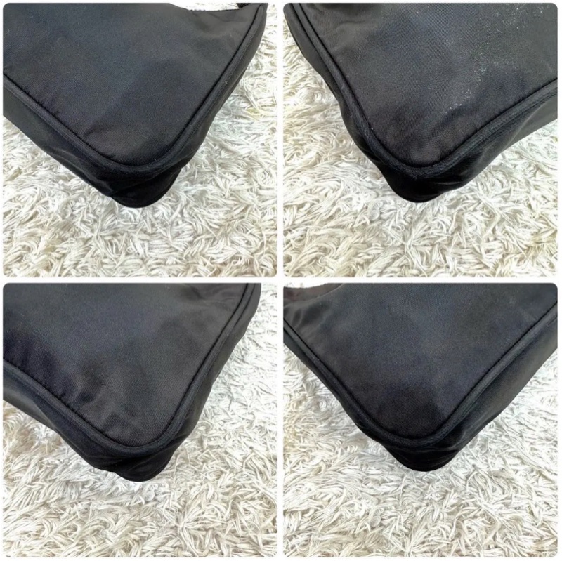 🉑議 極新Prada 黑色尼龍hobo 經典爆款mini尺寸腋下包 肩背包單肩包 手提包-6