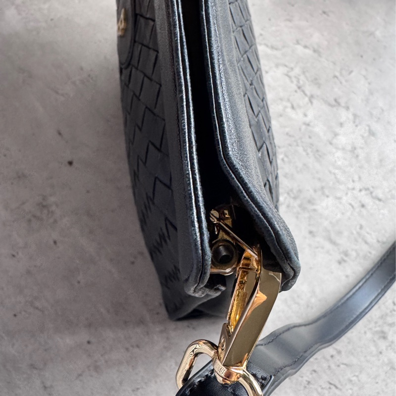 Bally 真皮 羊革 手拿包 斜背包 腋下包 黑色 意大利製-9