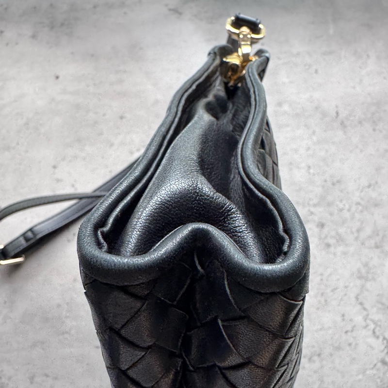 Bally 真皮 羊革 手拿包 斜背包 腋下包 黑色 意大利製-11