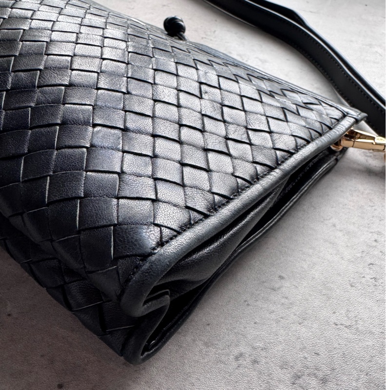 Bally 真皮 羊革 手拿包 斜背包 腋下包 黑色 意大利製-14