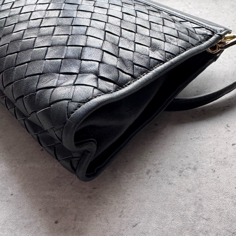 Bally 真皮 羊革 手拿包 斜背包 腋下包 黑色 意大利製-15