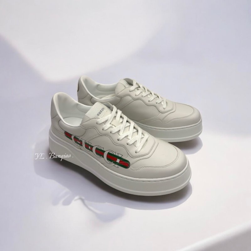 GUCCI Demetra白色LOGO運動鞋798539-0