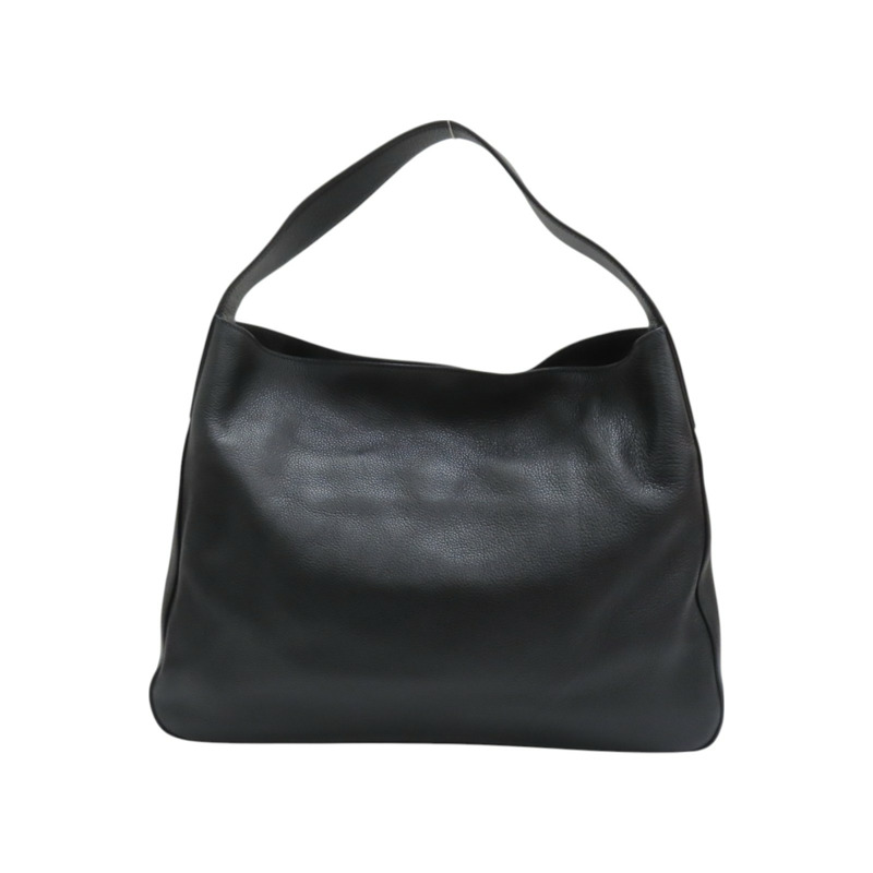 黑色 Vitello Daino 牛皮 肩背包【PRADA 普拉達】 1BC025-1