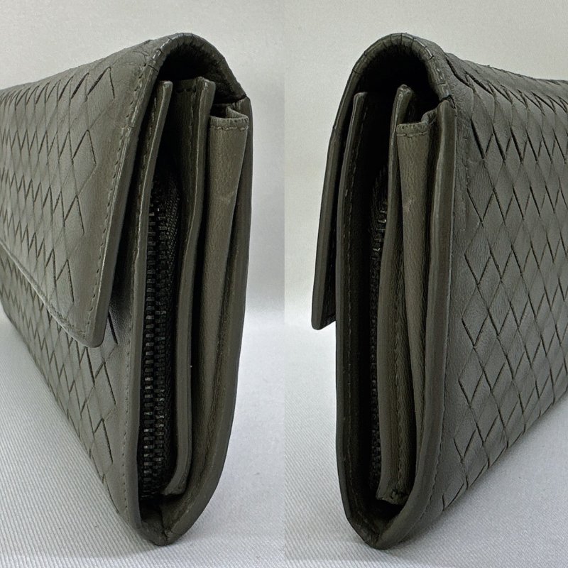 BV 經典編織掀蓋釦式長夾-2