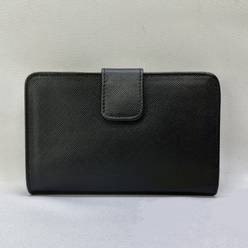 PRADA Saffiano皮革拉鍊中夾-1
