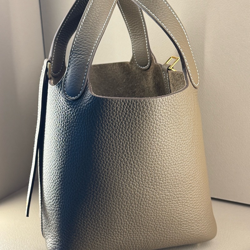 Hermès Picotin 18｜菜籃子18｜大象灰金扣｜B刻印｜全套全配附購證影本-3