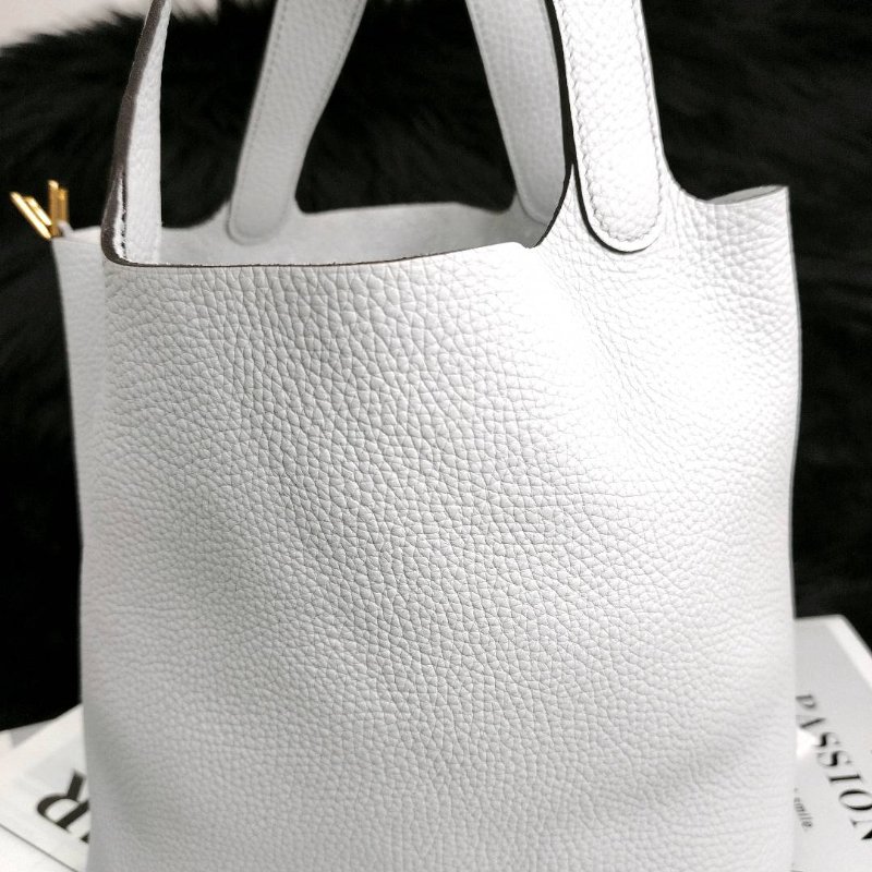 Hermes 愛馬仕 Picotin Lock 22 TC皮 淺藍色/聖杯藍  Y刻-2