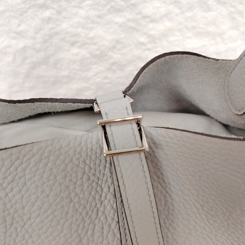 HERMÈS Picotin Lock 菜藍子 0B 聖杯藍 Taurillon 22 銀扣 Z刻-2