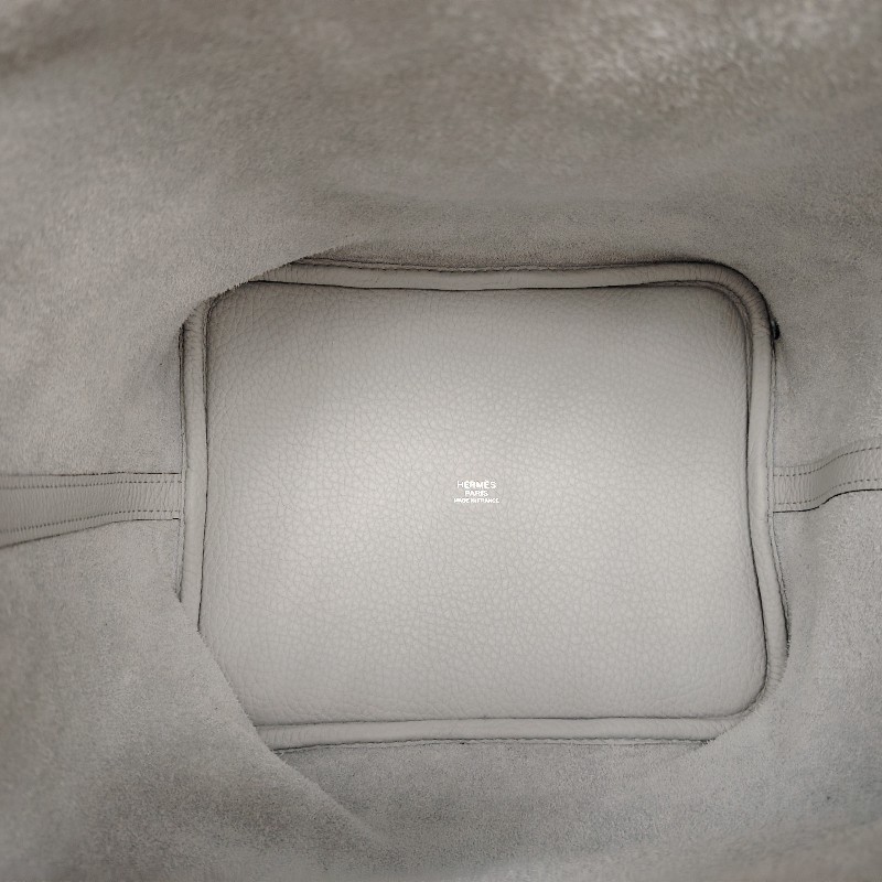 HERMÈS Picotin Lock 菜藍子 0B 聖杯藍 Taurillon 22 銀扣 Z刻-5