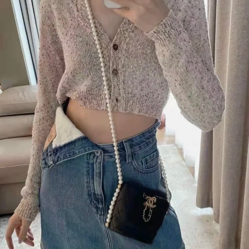 Chanel 珍珠鏈小水桶包-0