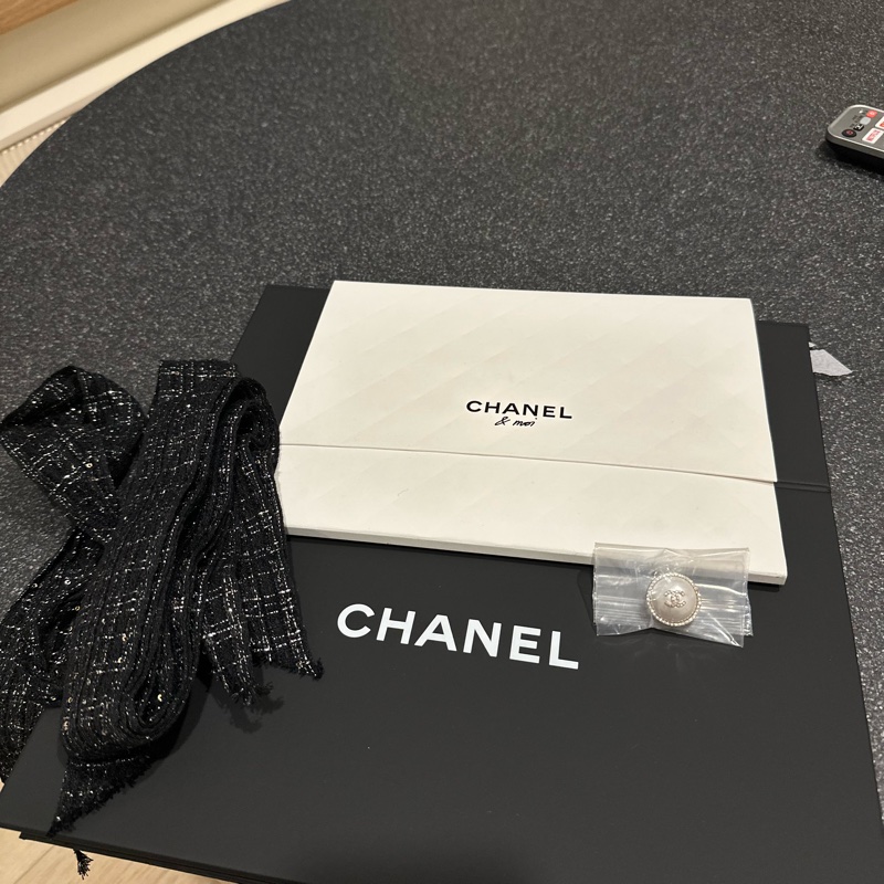 CHANEL 羊皮粗鍊腋下包-4