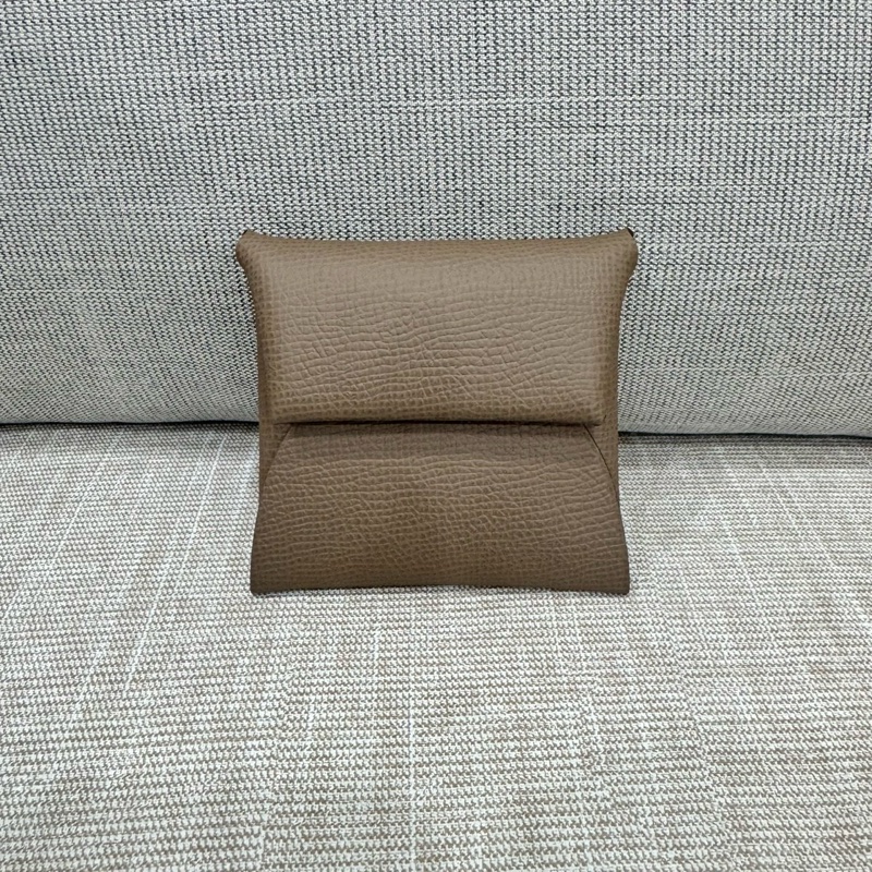 愛馬仕 HERMES Bastia 零錢包 多用途小袋 大象灰 Epsom B刻-2